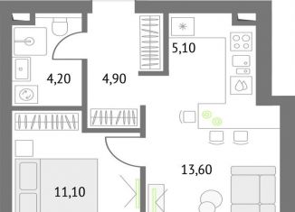 1-комнатная квартира на продажу, 38.9 м2, Москва, Огородный проезд, 4с1, СВАО
