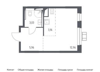 Продается квартира студия, 25.8 м2, Московская область, жилой комплекс Прибрежный Парк, 7.2