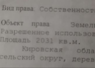 Продам участок, 23 сот., Просницкое сельское поселение