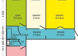 Продажа 3-комнатной квартиры, 74.7 м2, Челябинск, Электростальская улица, 20, Металлургический район