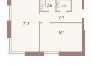 Однокомнатная квартира на продажу, 51.9 м2, Санкт-Петербург, метро Крестовский остров