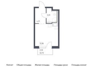 Продается квартира студия, 21.2 м2, Виллозское городское поселение