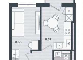 Продается 1-комнатная квартира, 28.3 м2, Черняховск, 2-й Дачный переулок, 14А