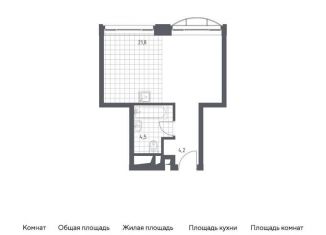 Продается квартира студия, 30.2 м2, Москва, жилой комплекс Новоданиловская 8, к2, станция Верхние Котлы