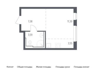 Продается квартира студия, 25.8 м2, Москва, жилой комплекс Остафьево, к17