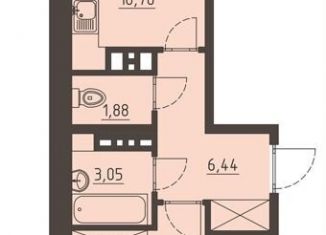 1-ком. квартира на продажу, 41 м2, Иркутск, ЖК Очаг, улица Рылеева