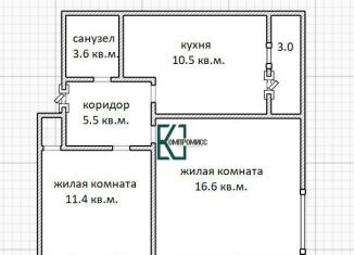 Продается 2-ком. квартира, 47.6 м2, Краснодарский край, улица Западный Обход, 57лит25