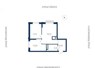 Продам двухкомнатную квартиру, 50.2 м2, Екатеринбург, ЖК Парк Столиц