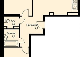 Продажа 3-комнатной квартиры, 70.9 м2, посёлок Берёзовый