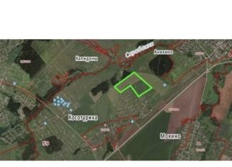 Продам земельный участок, 13 сот., деревня Косотуриха, Центральная улица