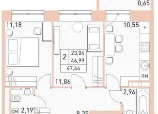 Продажа 2-комнатной квартиры, 47.6 м2, Балашиха, жилой комплекс Столичный, к22, ЖК Столичный