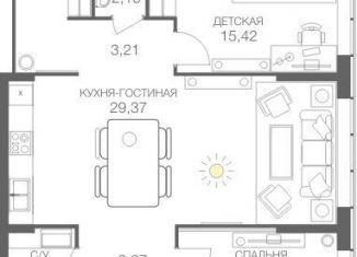 Продам двухкомнатную квартиру, 84.1 м2, Москва, станция Шелепиха, Шелепихинское шоссе
