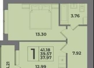 Продается 1-комнатная квартира, 41.2 м2, Калининградская область, Крейсерская улица, 13к2
