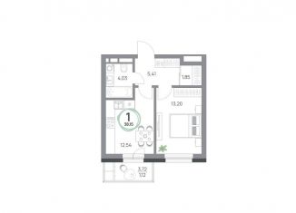 Продаю 1-комнатную квартиру, 38.2 м2, Красноярск, Октябрьский район