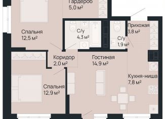Продается 2-комнатная квартира, 66 м2, Нижний Новгород, улица Невзоровых, Советский район