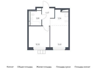 Продам однокомнатную квартиру, 33.9 м2, Москва