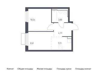 Однокомнатная квартира на продажу, 32.8 м2, Московская область, жилой комплекс Квартал Строгино, к2