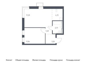 Продам 1-комнатную квартиру, 40.9 м2, посёлок Жилино-1, жилой комплекс Егорово Парк, к3.2