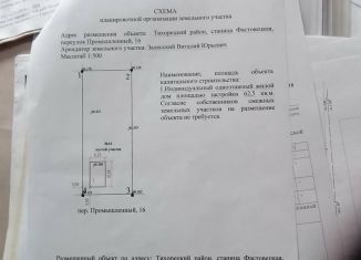 Земельный участок на продажу, 10 сот., станица Фастовецкая, Промышленный переулок, 16