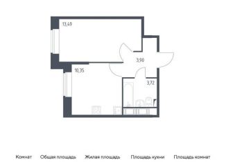 Продается 1-комнатная квартира, 31.5 м2, Колпино, жилой комплекс Новое Колпино, к39