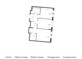 Продаю двухкомнатную квартиру, 53.1 м2, Москва