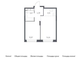 Продажа 1-комнатной квартиры, 37.1 м2, Балашиха
