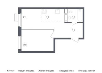 Продажа однокомнатной квартиры, 37.7 м2, Москва, проспект Куприна, 36к1