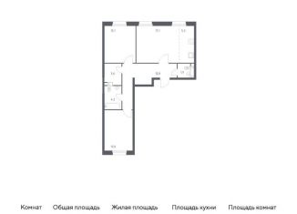 Продается двухкомнатная квартира, 68.4 м2, деревня Столбово, проспект Куприна, 30к9