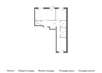 2-комнатная квартира на продажу, 69 м2, деревня Столбово, проспект Куприна, 36к1