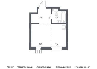 Продается квартира студия, 27.1 м2, Московская область, жилой комплекс Люберцы 2020, к70